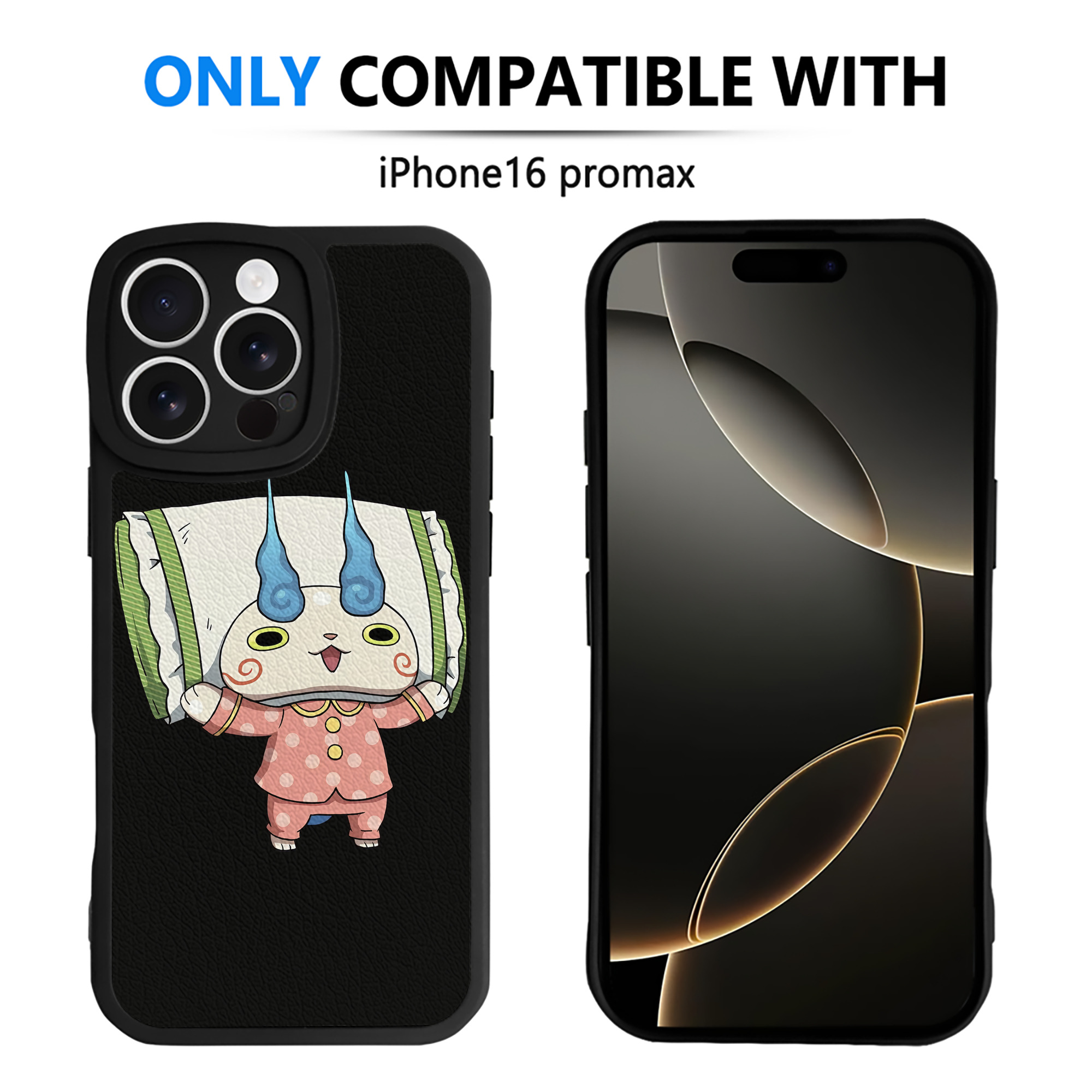 （画像用） 妖怪ウォッチ Yo-kai Watch 【iPhone 16シリーズ対応】シリコンスマホケース（レザー調） 材質：シリコン